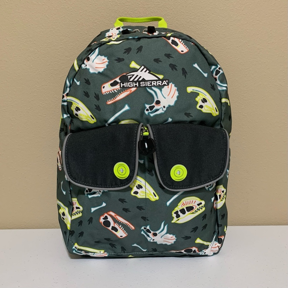 High Sierra Chiqui Dino Dig/Mercury Backpack-NWT